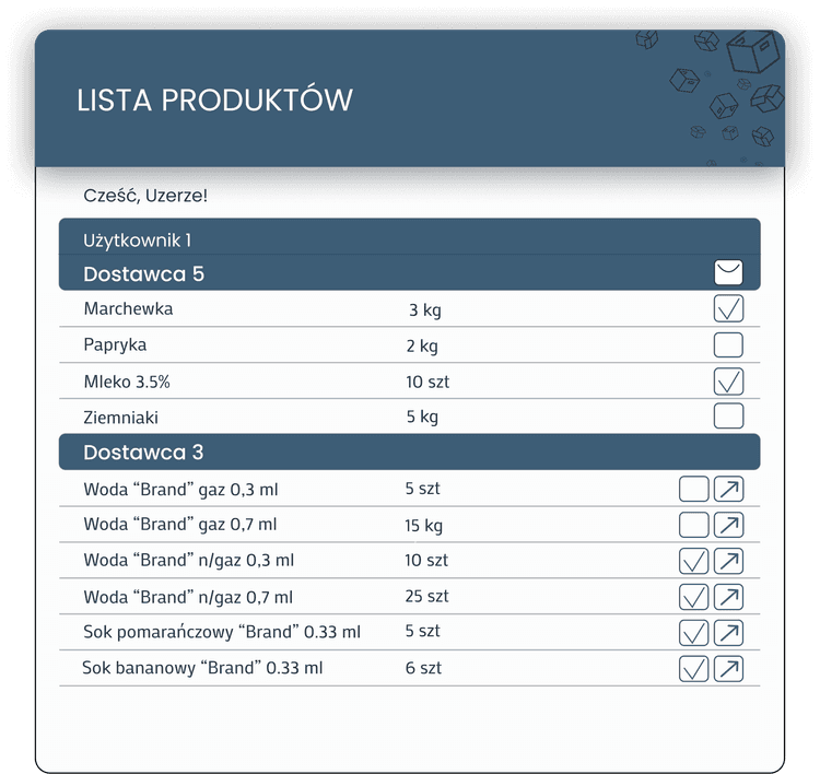 PRZEJRZYSTA LISTA PRODUKTÓW I INTUICYJNE WYSZUKIWANIE